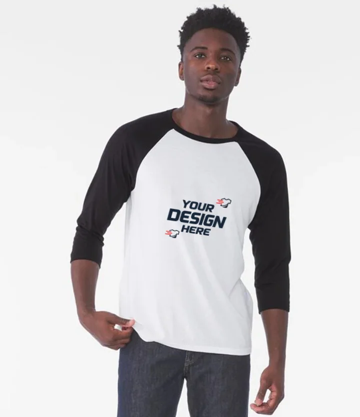 Bella+Canvas Unisex triblend ¾ sleeve baseball t-shirt