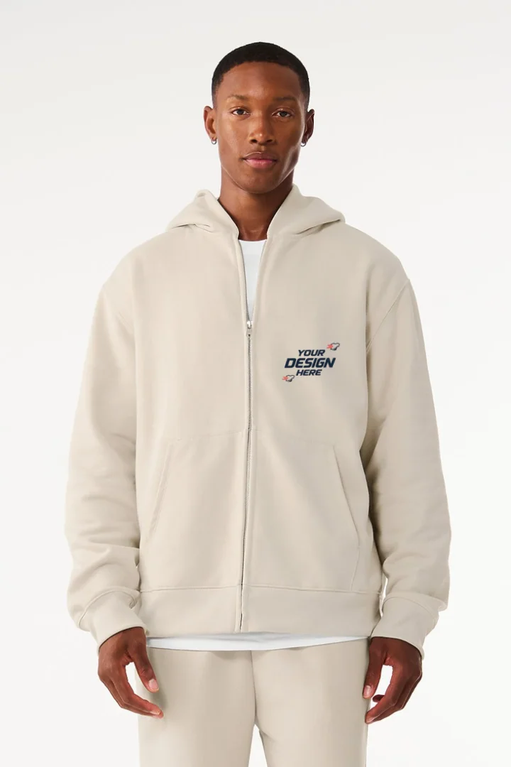 Bella+Canvas Unisex heavy full-zip hoodie