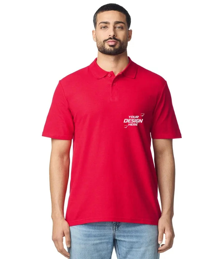 Gildan Softstyle adult double piqué polo