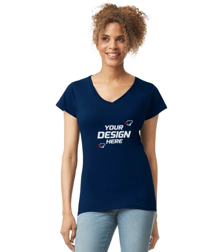 Gildan Softstyle women's v-neck t-shirt
